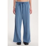 Tudors Modal Kumaş Slim Fit Beli Lastikli Bağcıklı Pantolon, 36, KDN25236, Mavi, Kadın