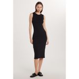 TUDORS Modal Maxi Elbise, L, 8680596514703, Siyah, Kadın