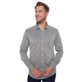 TUDORS Modern Fit Dar Kesim Pamuklu Kolay Ütü Armürlü Gömlek, S, MD220010-359, Gri, Erkek