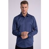 Tudors Modern Slim Fit Düz Saten Erkek Gömlek