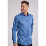 TUDORS Modern Slim Fit Düz Saten Pamuklu Gömlek, S, MD210001-142, Mavi, Erkek