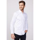 TUDORS Modern Slim Fit Uzun Kollu Pamuk Saten Premium Gömlek, XL, MD220002-01, Beyaz, Erkek