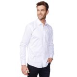 Tudors Modern Slim Fit Uzun Kollu Pamuk Saten Premium Seri Erkek Beyaz Gömlek - XL