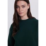 TUDORS Oversize Geniş Kesim Pamuklu Bisiklet Yaka Sweatshirt, XL, SW250023, Yeşil, kadın