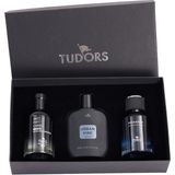 Tudors Özel Hediye Kutulu 3'lü Limon-Bergamot 100 ML Uzun Süre Kalıcı Erkek Parfüm Seti - Çok Renkli