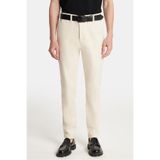 TUDORS Regular Fit Chino Pantolon Esnek Yandan Cepli Önü Fermuarlı Pamuklu Dokulu, 38, PN250002, Taş, Erkek