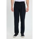 TUDORS Regular Fit Çift Pileli Beli Lastikli Rahat Kesim Bol Paça Baggy Pantolon, 34, PN250004, Lacivert, Erkek