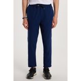 TUDORS Regular Fit Jogger Pantolon Lastikli Bağcıklı Yan Cepli, 32, PN250001, Lacivert, Erkek