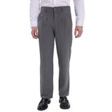 TUDORS Regular Fit Klasik Kesim Normal Bel Geniş Paça Açık Gri Pantolon, L, PN250036, Açık Gri, Erkek