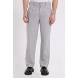 TUDORS Regular Fit Klasik Kesim Normal Bel Geniş Paça Pantolon, L, PN250036, Gri, Erkek