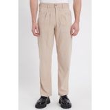 TUDORS Regular Fit Klasik Kesim Normal Bel Geniş Paça Pantolon, S, PN250036, Taş, Erkek