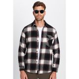 TUDORS Regular Fit Klasik Kesim Oduncu Tek Cepli Kışlık Gömlek, M, KL240030-2880, Çok Renkli, Erkek