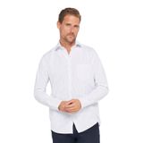 TUDORS Regular Fit Klasik Kesim Pamuklu Kolay Ütü Çizgili Gömlek, XL, KL210027-155, Beyaz, Erkek