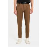 TUDORS Regular Fit Rahat Kesim Mevsimlik Kanvas Pantolon, 32, PN250005, Kahverengi, Erkek