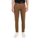 TUDORS Regular Fit Rahat Kesim Mevsimlik Kanvas Pantolon, 33, PN250005, Kahverengi, Erkek