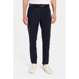 TUDORS Regular Fit Rahat Kesim Mevsimlik Kanvas Pantolon, 38, PN250005, Lacivert, Erkek