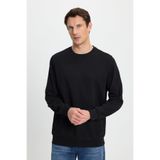 TUDORS Relax Fit Bisiklet Yaka Sweatshirt, S, SW250013, Siyah, erkek