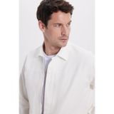 TUDORS Relax Fit Denim Ceket, M, RF250073, Beyaz, Erkek