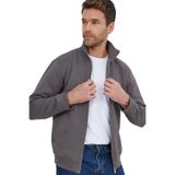 TUDORS Relax Fit Fermuarlı Cepli İçi Polarlı Sweatshirt, XL, SW250014, Koyu Gri, erkek