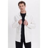 TUDORS Relax Fit Pamuk Mont, L, Relax Fit Pamuk Mont, Ekru, Erkek