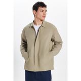 TUDORS Relax Fit Paraşüt Kumaş Mont, S, RF250053, Vizon, Erkek