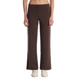 TUDORS Relax Fit Rahat Kesim Lastikli Geniş Paça Modal Pantolon, 36, PN250025, Kahverengi, Kadın
