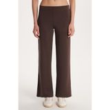 Tudors Relax Fit Rahat Kesim Lastikli Geniş Paça Modal Pantolon, 40, PN250025, Kahverengi, Kadın