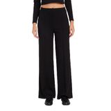 TUDORS Relax Fit Rahat Kesim Modal Kumaş Yüksek Bel Geniş Paça Pantolon, XL, PN250052, Siyah, Kadın