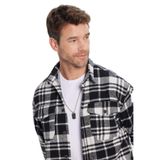 TUDORS Relax Fit Rahat Kesim Oduncu Çift Cep Düğmeli Kareli Kışlık Gömlek, L, RF250015, Multi3, Erkek