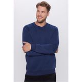 TUDORS Relax Fit Rahat Kesim Pamuklu Yumuşak Dokulu Polarlı Basic Bisiklet Yaka Sweatshirt, M, SW220005-000, Lacivert, erkek