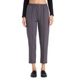 TUDORS Relax Fit Rahat Kesim Yüksek Bel Düz Paça Beli Lastikli Pantolon, 46, PN250047, Antrasit, Kadın
