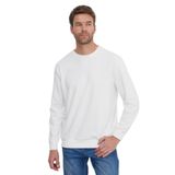TUDORS Relax Fit Rahat Kesim%100 Pamuk Basic Bisiklet Yaka Sweatshirt, 3XL, SW230001-01, Beyaz, erkek
