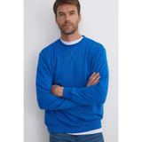 TUDORS Relax Fit Rahat Kesim%100 Pamuk Basic Bisiklet Yaka Sweatshirt, M, SW230001-01, Saks Mavi, erkek