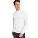 TUDORS Relax Fit Uzun Kollu Bisiklet Yaka Sweatshirt, XL, SW250047, Ekru, erkek