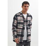 TUDORS Relax Fit Uzun Kollu Çıtçıtlı Kışlık Oduncu Gömlek, M, RF240010-752, Çok Renkli, Erkek