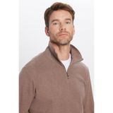 TUDORS Relax Fit Yarım Fermuarlı Sweatshirt, XL, SW240007-47, Kahverengi, erkek