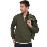 TUDORS Relax Fit Yarım Fermuarlı Sweatshirt, XS, SW240002-01, Haki, erkek