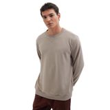 TUDORS Relax Fit%100 Pamuk Basic Bisiklet Yaka Sweatshirt, XL, SW230001-OCB, Bej, erkek