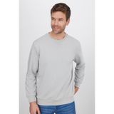 TUDORS Relax Fit%100 Pamuk Basic Renk Bisiklet Yaka Sweatshirt, M, SW230001-01, Taş, erkek