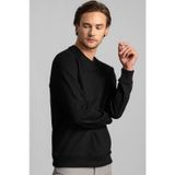 Tudors Siyah Bisiklet Yaka Basıc Unisex Sweatshirt