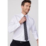 Tudors Slim Fit Beyaz Non-Iron %100 Pamuk Doğa Dostu Ekoteks Belgeli Ütü Gerektirmez Gömlek - 2XL