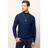 Tudors Slim Fit Dar Kesim Balıkçı Yaka Desenli Erkek Kazak