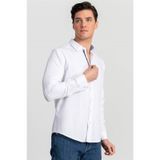 Tudors Slim Fit Dar Kesim Düz Spor Erkek Gömlek