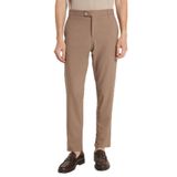 TUDORS Slim Fit Dar Kesim Esnek Yan Cepli Bilek Boy Canvas Kesim Pantolon, 31, PN250003, Kahverengi, Erkek