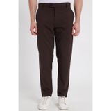TUDORS Slim Fit Dar Kesim Esnek Yan Cepli Bilek Boy Canvas Kesim Pantolon, 34, PN250003, Kahverengi, Erkek