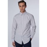 TUDORS Slim Fit Dar Kesim Pamuklu Terry Cotton Kumaş Kolay Ütü Gömlek, XXL, DR220013-11, Gri, Erkek