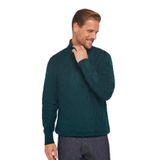 Tudors Slim Fit Dar Kesim Tam Balıkçı Yaka Desenli Erkek Triko Kazak,Yeşil L