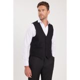 TUDORS Slim Fit Düz Cepli Yelek, XL, Slim Fit Düz Cepli Yelek, Siyah, Erkek
