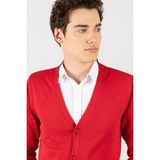 Tudors Slim Fit Düz Pamuk Erkek Hırka