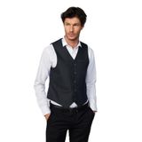 TUDORS Slim Fit Düz Yelek, S, YL240002-9500, Gri, Erkek